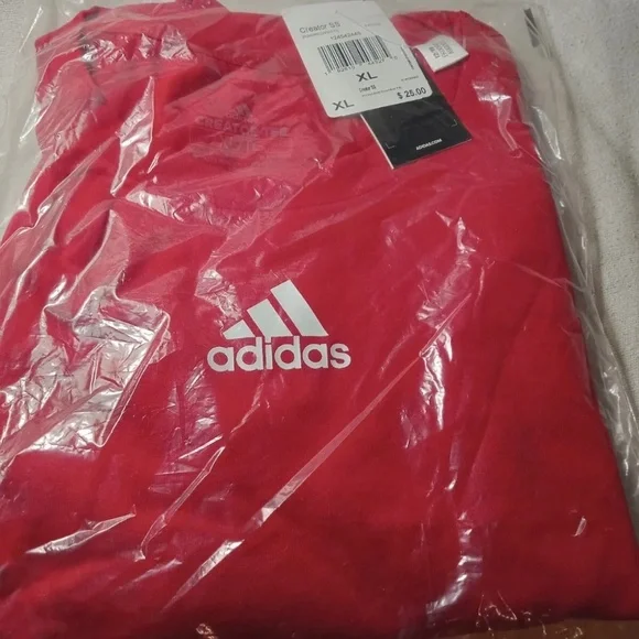 Adidas Creator Short Sleeve Tee Shirt New Red and Gray - Picture 10 of 10